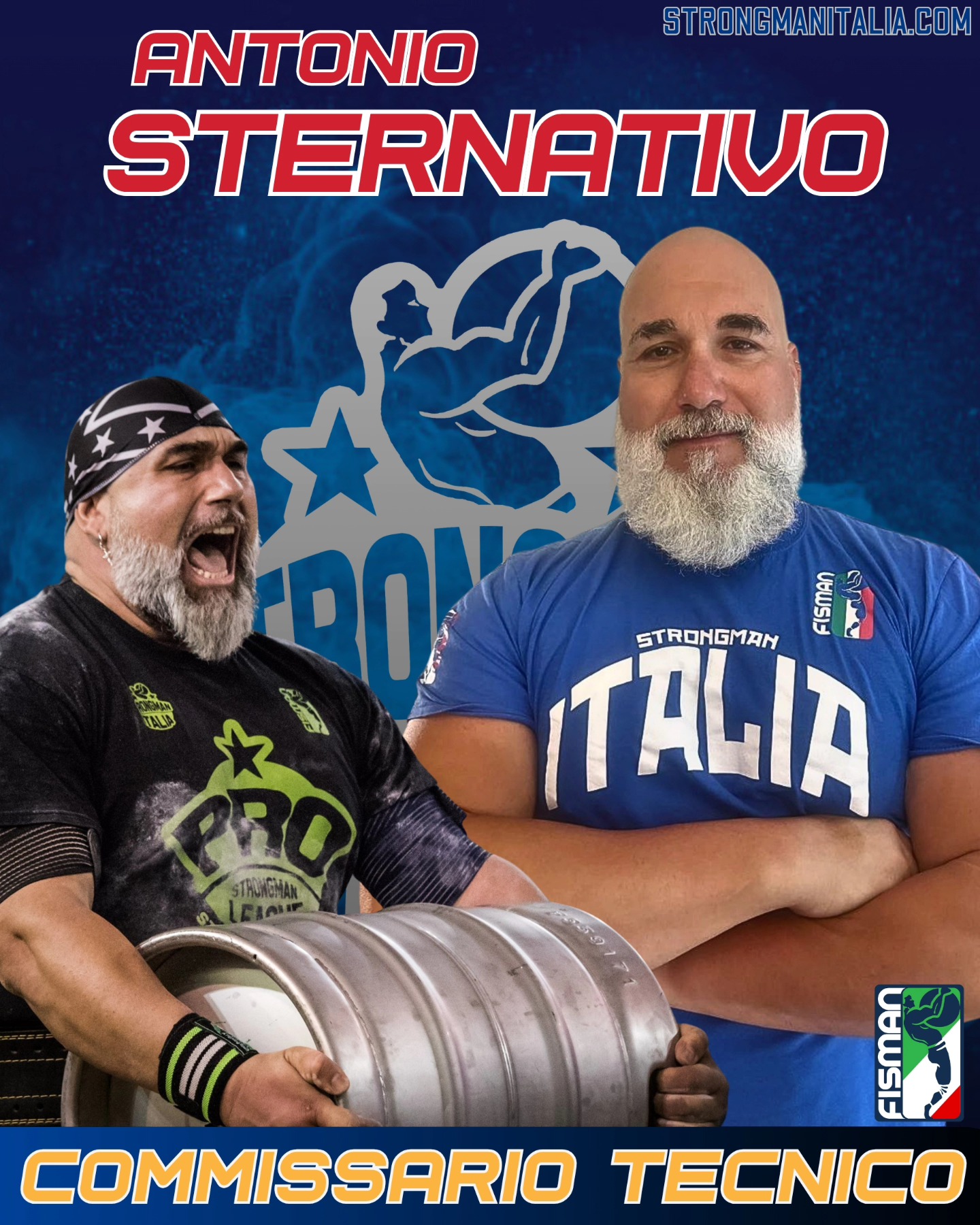 ANTONIO STERNATIVO E' IL NUOVO C.T. DELLA NAZIONALE ITALIANA DI STRONGMAN!!!